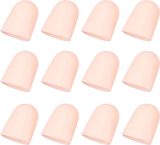 10Pairs Cracking Protector Separators Finger Fingertip Foot Khaki Eczema, Gel Relief Latex Electronic for Covers Hospatil Caps Sleeves Gloves Hands Support
