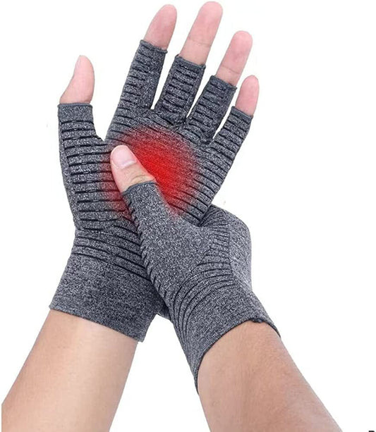 1 Pair Copper Infused Copper Arthritis Gloves Copper Fiber Gloves Arthritis Gloves